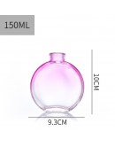 150ml扁圓漸層色玻璃空瓶