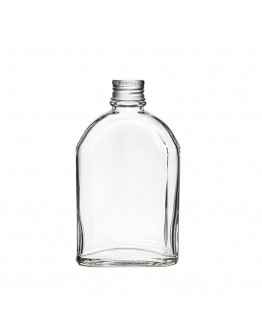斜肩扁平玻璃瓶