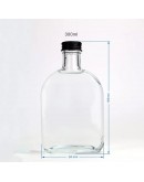 330ml長頸扁平圓肩玻璃瓶