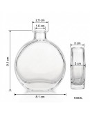 100ml 極簡扁圓玻璃擴香空瓶
