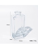 100ml 四方玻璃擴香空瓶｜日系極簡風