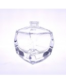 50ml方形晶白料玻璃厚底卡口香水瓶