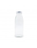 鋁蓋350ml透明玻璃方瓶