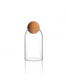 圓球軟木塞高硼硅玻璃儲物瓶