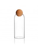 圓球軟木塞高硼硅玻璃儲物瓶