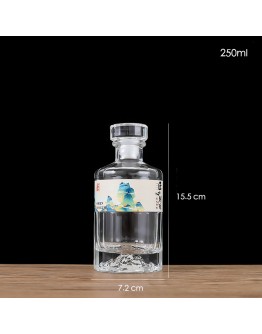 250ml開山造型玻璃瓶
