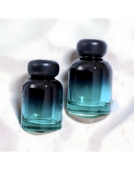 100ml 厚底黑綠漸層色擴香空瓶