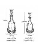 300ml水晶造型玻璃空瓶