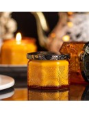 六角香薰蠟燭浮雕玻璃杯120ml