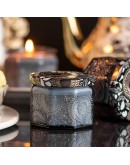 六角香薰蠟燭浮雕玻璃杯120ml