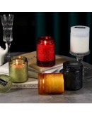 附蓋玻璃收納罐蠟燭空杯