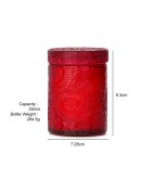 附蓋玻璃收納罐蠟燭空杯