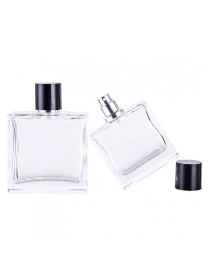 50ml扁方蔚藍香水瓶