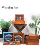 木製仿古桌面收納盒