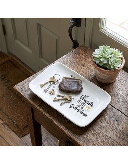 手寫風格白色瓷盤20cm