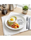 生活儀式感白色圓盤20cm