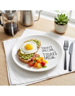 生活儀式感白色圓盤20cm